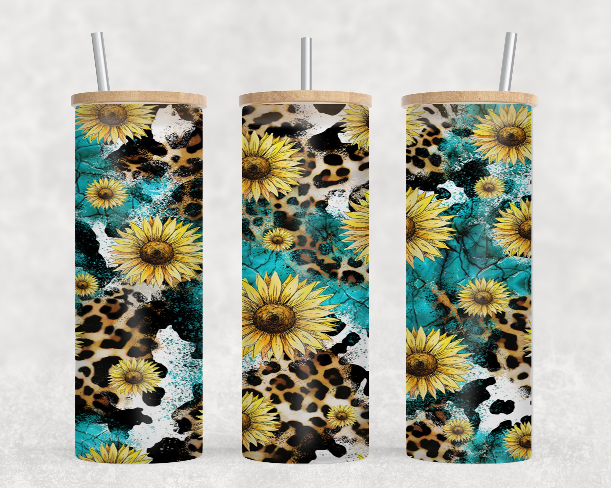 Leopard Turq Cow Sun-10589